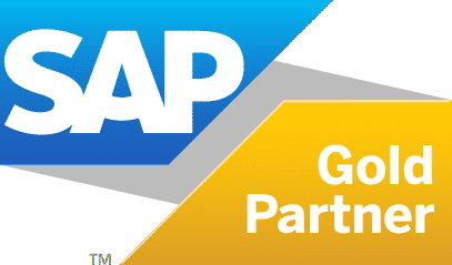 SAP Gold Partner Logo showing TSP being categorized as a gold partner by SAP. 