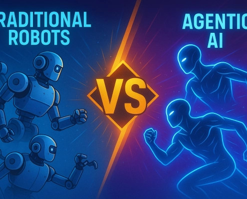 Traditional Robots vs Agentic AI